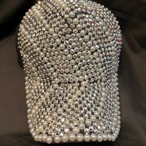 Pearl bling hat